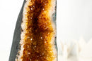 Tall Orange Citrine Crystal Geode Cathedral with Sparkly Points - E2D Crystals & Minerals