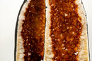 Pair of AAA - Grade Golden - Orange Citrine Geode Cathedrals - E2D Crystals & Minerals