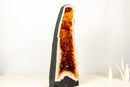 Brazilian Madeira Citrine Geode Cathedral – Tall with Fiery Colored Druzy - E2D Crystals & Minerals