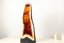 Brazilian Madeira Citrine Geode Cathedral – Tall with Fiery Colored Druzy - E2D Crystals & Minerals