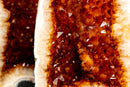 Pair of Brazilian Madeira Citrine Geode Cathedrals – Tall, Fiery Druzy Statement Pieces - E2D Crystals & Minerals