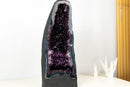 AAA Amethyst Geode Cathedral with Gemmy Royal Purple and Rare Blue Agate Matrix - E2D Crystals & Minerals