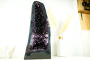 Pair of AAA Amethyst Geode Cathedrals – Gemmy Royal Purple Druzy on Rare Blue Agate - E2D Crystals & Minerals