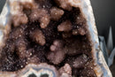 Amethyst Geode with Galaxy Druzy over Calcite – Intact Specimen (41 Lb) - E2D Crystals & Minerals