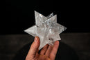 Water - Clear Lemurian Quartz Merkaba Star (12 - Sided) – Hand - Carved - E2D Crystals & Minerals
