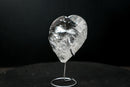 Lemurian Quartz Faceted Heart – Hand - Carved with Sacred Geometry - E2D Crystals & Minerals