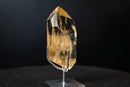 Genuine Honey - Yellow Citrine Quartz Point with Rainbows from Brazil - E2D Crystals & Minerals