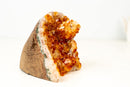 Orange Citrine Crystal Cluster with Stalactite Flower and Calcite - E2D Crystals & Minerals