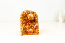 Orange Citrine Crystal Cluster with Stalactite Flower and Calcite - E2D Crystals & Minerals