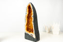 Tall Orange Citrine Crystal Geode Cathedral with Sparkly Points - E2D Crystals & Minerals