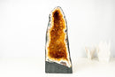Tall Orange Citrine Crystal Geode Cathedral with Sparkly Points - E2D Crystals & Minerals