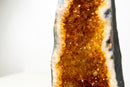 Tall Orange Citrine Crystal Geode Cathedral with Sparkly Points - E2D Crystals & Minerals