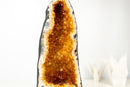 Tall Orange Citrine Crystal Geode Cathedral with Sparkly Points - E2D Crystals & Minerals