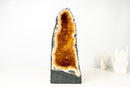 Tall Orange Citrine Crystal Geode Cathedral with Sparkly Points - E2D Crystals & Minerals
