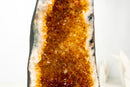 Tall Orange Citrine Crystal Geode Cathedral with Sparkly Points - E2D Crystals & Minerals