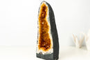 Tall Orange Citrine Crystal Geode Cathedral with Sparkly Points - E2D Crystals & Minerals
