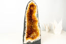 Tall Orange Citrine Crystal Geode Cathedral with Sparkly Points - E2D Crystals & Minerals