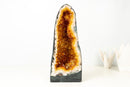 Tall Orange Citrine Crystal Geode Cathedral with Sparkly Points - E2D Crystals & Minerals
