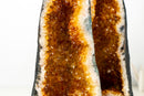 Pair of Tall Orange Citrine Crystal Geode Cathedrals with Sparkly Points - E2D Crystals & Minerals