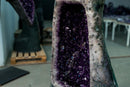 XL Natural Amethyst Geode Cave – Deep Purple Druzy Statement Piece