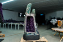 XL Natural Amethyst Geode Cave – Deep Purple Druzy Statement Piece