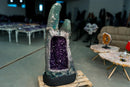 XL Natural Amethyst Geode Cave – Deep Purple Druzy Statement Piece