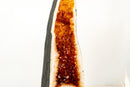 Brazilian Madeira Citrine Geode Cathedral – Tall with Fiery Colored Druzy - E2D Crystals & Minerals