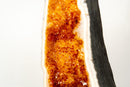 Brazilian Madeira Citrine Geode Cathedral – Tall with Fiery Colored Druzy - E2D Crystals & Minerals