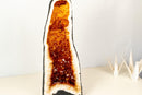 Brazilian Madeira Citrine Geode Cathedral – Tall with Fiery Colored Druzy - E2D Crystals & Minerals