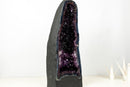 AAA Amethyst Geode Cathedral with Gemmy Royal Purple and Rare Blue Agate Matrix - E2D Crystals & Minerals
