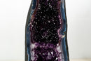 AAA Amethyst Geode Cathedral with Gemmy Royal Purple and Rare Blue Agate Matrix - E2D Crystals & Minerals