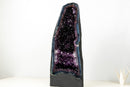 AAA Amethyst Geode Cathedral with Gemmy Royal Purple and Rare Blue Agate Matrix - E2D Crystals & Minerals