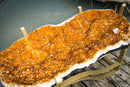 Large Citrine Geode Coffee Table – Rich Orange Druzy and Calcite