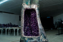 XL Natural Amethyst Geode Cave – Deep Purple Druzy Statement Piece