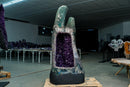 XL Natural Amethyst Geode Cave – Deep Purple Druzy Statement Piece