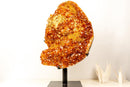 X-Large AAA Madeira Orange Citrine Cluster – Natural Galaxy Druzy Crystal on a Sculptural Form (18.7 kg | 41.2 lb)