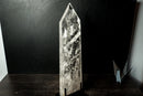 Large Diamantina Clear Quartz Obelisk – 26" Tall Crystal Tower with Natural Veils (20 lb)