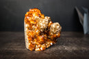 Collector-Grade Wood Citrine Cluster with Calcite-Covered Quartz Stalactites and Goethite Inclusions - 4.8 Lb. - E2D Crystals & Minerals