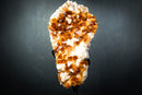 Gorgeous Golden Orange Citrine Crystal Cluster with White Calcite on Custom Stand - 11 Lb. - E2D Crystals & Minerals