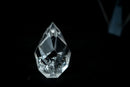 AAA-Grade Water-Clear Quartz Flame Sculpture – Hand-Faceted Self-Standing Crystal (Small Size: 11 oz) - E2D Crystals & Minerals