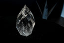 AAA-Grade Water-Clear Quartz Flame Sculpture – Hand-Faceted Self-Standing Crystal (11 oz) - E2D Crystals & Minerals