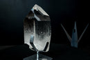 AAA Water-Clear Lemurian Quartz Crystal Point – Optical-Clarity Termination on Custom Stand, Brazil | 5 Lb - E2D Crystals & Minerals