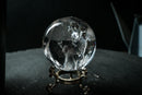 AAA-Grade Natural Water-Clear Quartz Sphere – 90%+ Flawless Rainbow Generator Crystal Ball from Diamantina (72mm | 460 g) - E2D Crystals & Minerals
