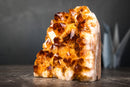 Citrine Crystal Cluster Wood – Deep Orange Gemmy Points, Self-Standing Cut Base (1.5 kg | 3.4 lb) - E2D Crystals & Minerals