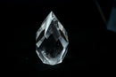 AAA-Grade Water-Clear Quartz Flame Sculpture – Hand-Faceted Self-Standing Crystal (Small Size: 11 oz) - E2D Crystals & Minerals