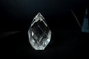 AAA-Grade Water-Clear Quartz Flame Sculpture – Hand-Faceted Self-Standing Crystal (11 oz) - E2D Crystals & Minerals