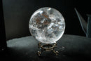 High-Grade Water-Clear Quartz Sphere with Natural Rainbows – Diamantina Crystal Ball - E2D Crystals & Minerals