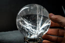 High-Grade Water-Clear Quartz Sphere with Natural Rainbows – Diamantina Crystal Ball - E2D Crystals & Minerals