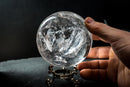High-Grade Water-Clear Quartz Sphere with Natural Rainbows – Diamantina Crystal Ball - E2D Crystals & Minerals