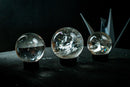 Set of 3 Water-Clear Lemurian Quartz Spheres – AAA-Grade – Natural Crystal Ball Wholesale Lot (1.2 lb) - E2D Crystals & Minerals